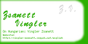 zsanett vingler business card